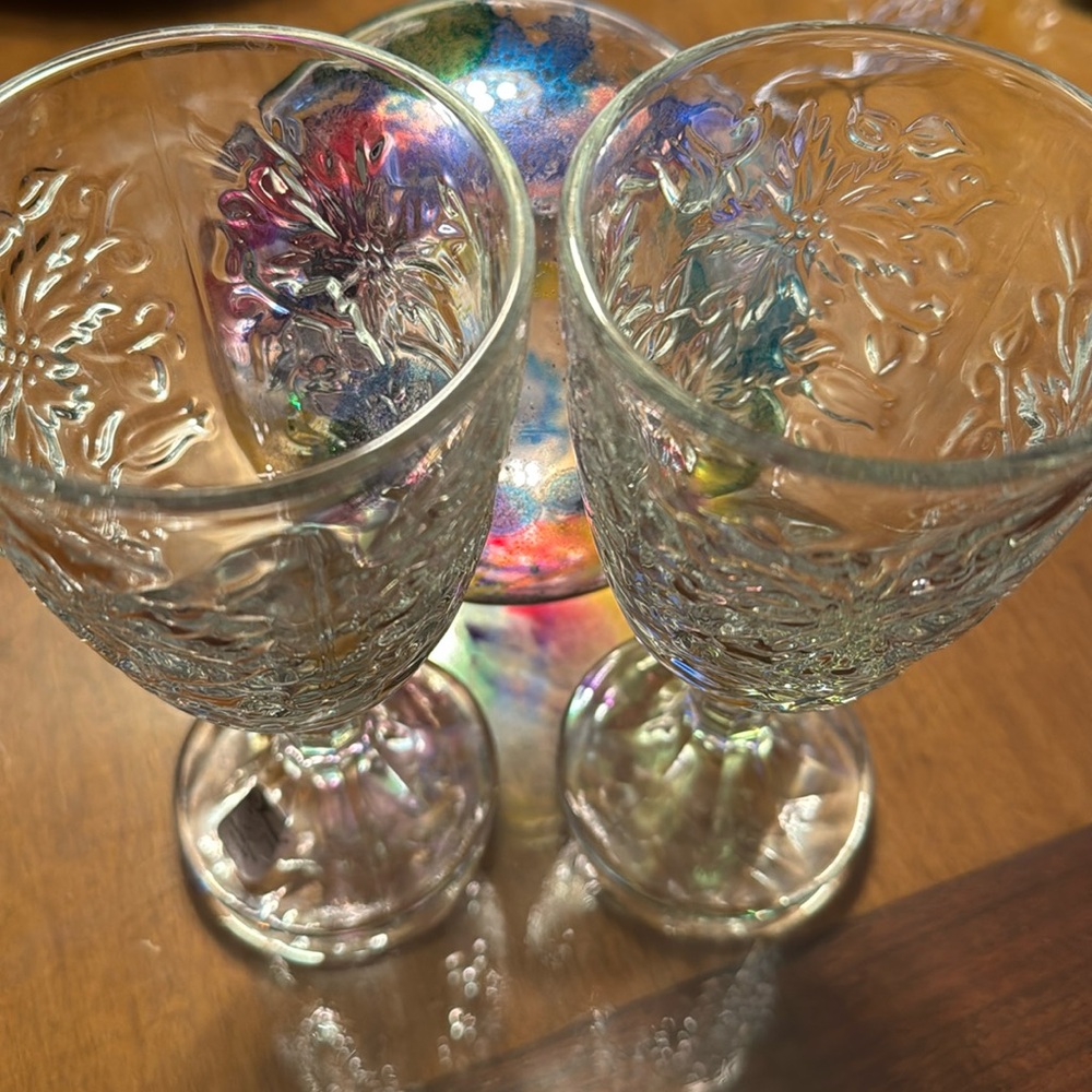 Princess house, Fantasia goblets vintage in excellent condition Set of T…